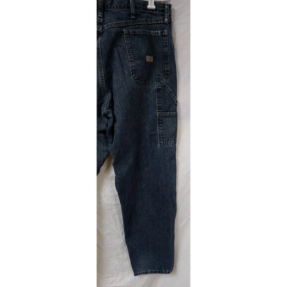 Wrangler 38x32 Relaxed Fit Baggy Medium Wash Straight Carpenter Jeans 94LSWQW - Picture 8 of 14